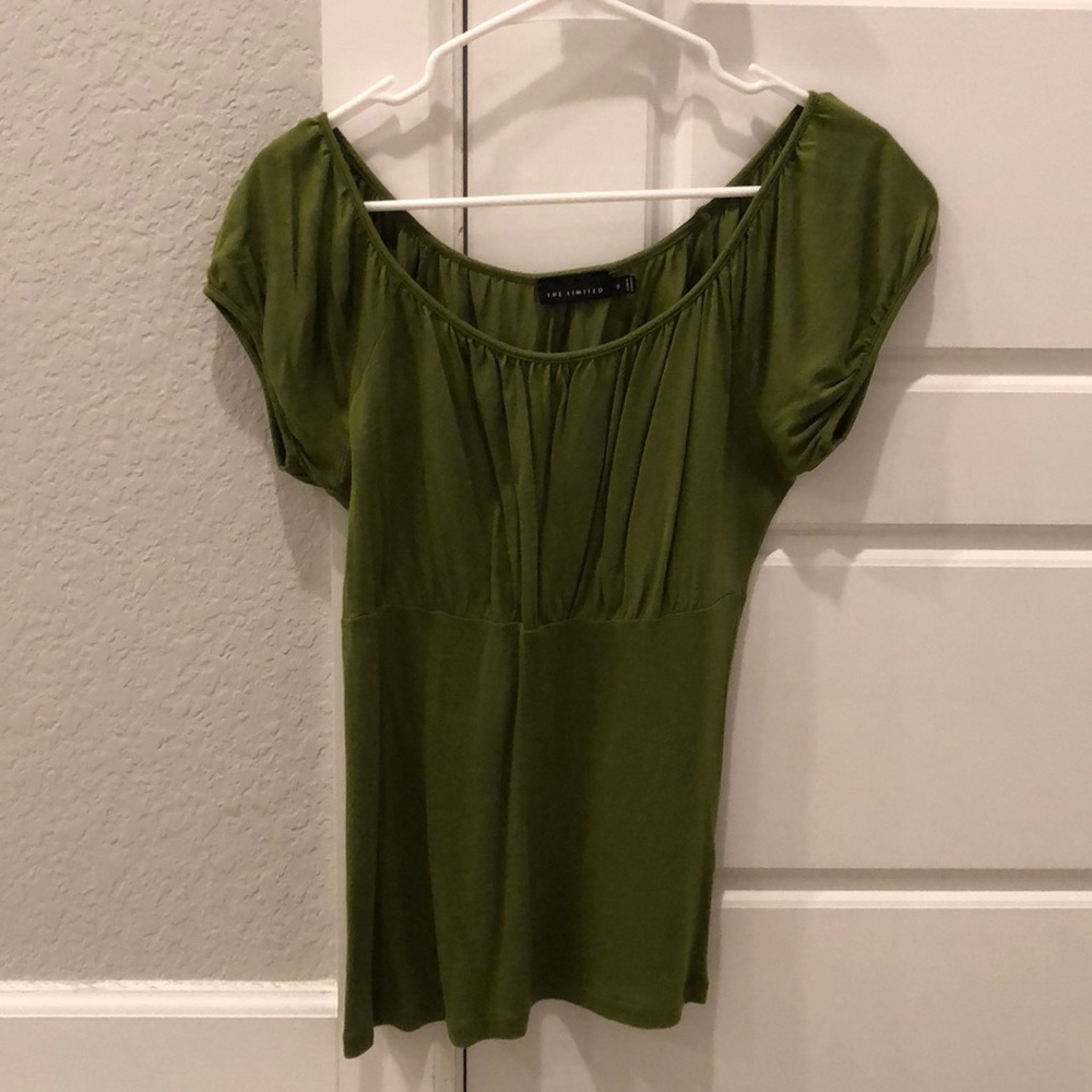 The Limited Green Short Sleeve Top